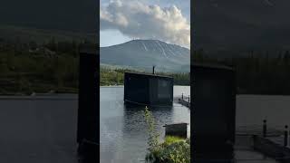 Floating saunas at Gaustablikk Norway [upl. by Gemoets]