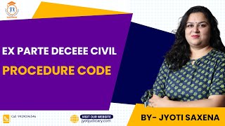 Ex parte decree Civil Procedure Code order 9 of cpc order 9 rule 13 cpc order 9 rule 7 cpc  cpc [upl. by Dnartreb]