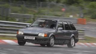 Mk4 Escort Estate  Nordschleife of Nürburgring full 951 lap [upl. by Eirrok]