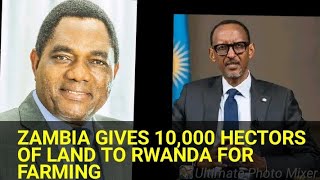 PRESIDENT HH OFFERS 10000 HECTORS LAND TO PAUL KAGAME paulkagame hakaindehichilema rwanda ecl [upl. by Binnings]