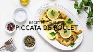 Piccata de poulet au citron une délicieuse recette italienne minute [upl. by Hanae238]