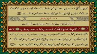 QURAN PARA 24 JUSTONLY URDU TRANSLATION WITH TEXT FATEH MUHAMMAD JALANDRI HD [upl. by Manfred720]