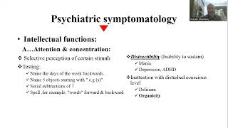 Psychiatric symptomatology  Part 5 of 6  Intellectual functions MAGII  Prof Hesham Sheshtawy [upl. by Shantha186]