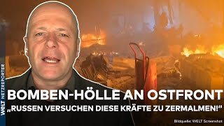 PUTINS KRIEG Schwere Schäden an Ostfront Russland feuert Gleitbomben auf Ziele in Ukraine [upl. by Sinai]