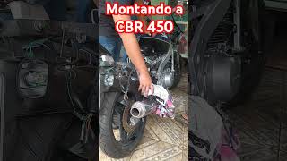 CBR 450  FINALIZANDO A MONTAGEM deus jesus motovlog motorcycle fé automobile viralshorts [upl. by Markos272]