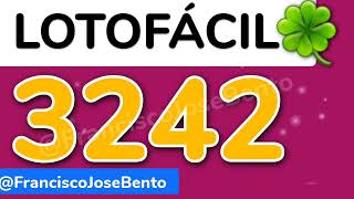 💰 Resultado Lotofácil 3242 Concurso 3242 11112024  Infoclica [upl. by Anitac714]