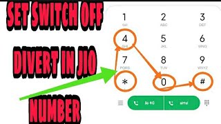 How to set switch off divert in jio number divert jio number [upl. by Burke]