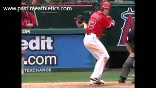 Josh Hamilton Baseball Home Run Swing Video Clip  Slow Motion LA Angels MLB [upl. by Ilyah]