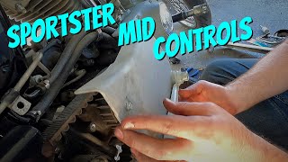 Winging a sportster mid control install [upl. by Macnair]