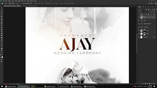 Ajay amp Shubhangi Create a Wedding Poster Design In Photoshop  Wedding Poster Designing 2023 [upl. by Eilsew413]