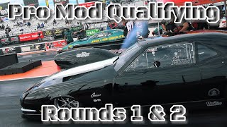 Pro Mod  Qualifying Rounds 1 amp 2  Snowbird Outlaw Nationals [upl. by Enorej]