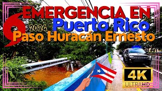 4K EMERGENCIA EN PUERTO RICO DESPUES DE HURACAN ERNESTO [upl. by Ennyleuqcaj483]