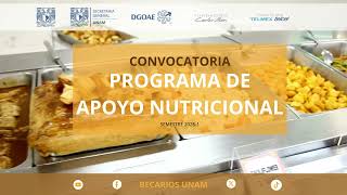 Programa de Apoyo Nutricional semestre 20251 [upl. by Turoff931]