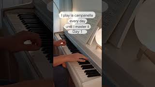 La campanella day 1 piano lacampanella classicalmusic classicalpiano liszt pianomusic [upl. by Annawaj]