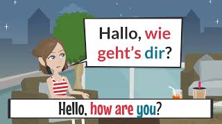 German Dialogs for beginners  Deutsche Dialoge für Anfänger  Niveau A1 [upl. by Ahselat686]