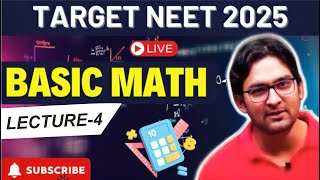 BASIC MATH physics  NEET2025  Lect 4  By Rishikesh Sir  neet2025 [upl. by Jehoash858]