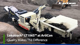 ArtiCon uses Metso Lokotrack® LT106S mobile crusher to turn tunnel materials into road base material [upl. by Dietrich665]