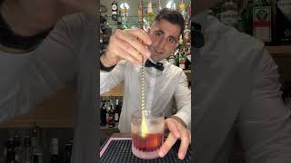 Americano 30 ml bitter campari 30 ml vermouth splash of soda water shortvideo [upl. by Auahsoj]