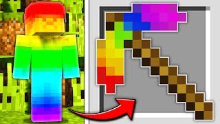 Minecraft Steve Saga  I TURNED RAINBOW STEVE INTO A PICKAXE [upl. by Delila]