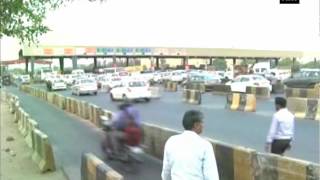 Watch Bus driver refuses to pay toll rams through tollgate [upl. by Tandy]