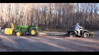 Arctic Cat 700 Diesel ATV vs John Deere Tractor [upl. by Koser]