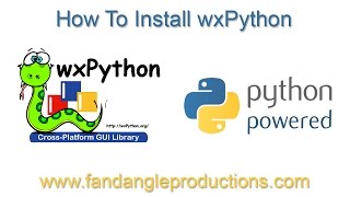 Install wxPython On Windows 2015 [upl. by Pate]