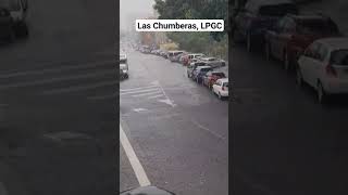 Una fuerte lluvia sorprende Las Palmas de Gran Canaria imágenes de Las Chumberas lluvia [upl. by Eedoj]