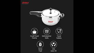 Pressure Cooker Online VINOD DONIV Triply Steel Pressure Cooker [upl. by Rhine]