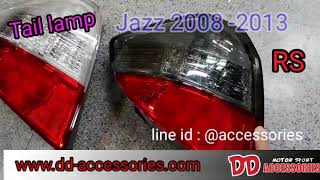 รีวิว ไฟท้าย honda jazz 20082013 LED tail lamp jazz GE By DDAccessories [upl. by Nodnarg611]