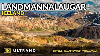 4K Landmannalaugar Iceland 2021 Drone Fotage [upl. by Suisyola]