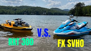 2022 SEADOO RXT 300 VS 2022 YAMAHA FX SVHO [upl. by Alburg205]