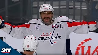 Capitals Ovechkin Records 31st Career Hat Trick vs Golden Knights [upl. by Akinej215]