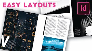 How to make BEAUTIFUL and EASY InDesign Layouts in 9 minutes Episode 1 [upl. by Bartlet]