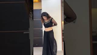 Saree draping in diff style song love spotify subscribe grwm topcreators contentcreator [upl. by Tsew]