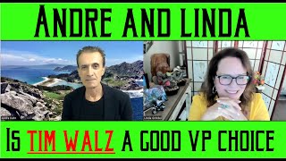 Linda and AndreTIM WALZ IS KAMALAS VP [upl. by Geddes402]