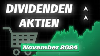 Qualitätsaktien mit Dividende Meine Top 3 für November 2024 [upl. by Lula]