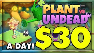 HOW TO MAKE 30 A DAY FOR A SMALL INVESTMENT PLANT VS UNDEAD FARMING [upl. by Yrogerg29]