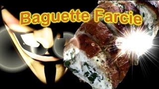 Recette Baguette farcie fromageépinardartichaut [upl. by Enehpets]