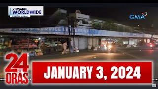 24 Oras Express January 3 2024 HD [upl. by Ennad]