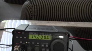 40 and 20 SSB QRP Contacts with a Magnetic Loop antenna indoors [upl. by Anselma]