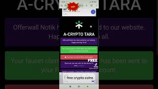 Free faucet crypto coins bitcoinfreefaucet freecrypto [upl. by Nryhtak]