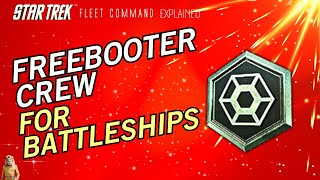 THE BEST Freeboter crew for Battleships  How to play Star Trek Fleet Command  Outside Views STFC [upl. by Eiluj42]