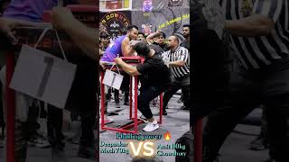 Deepankar mech💪70KG VS Amit Chowdhury💪110KG Holding power of 70kg 🦾🔥armwrestling strength assam [upl. by Arria667]