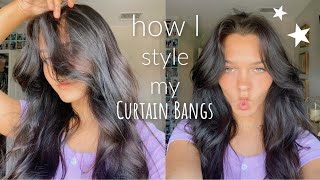 I got curtain bangs How do I style them [upl. by Bronwyn]