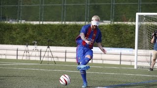 Can Messi score a penalty kick blindfolded [upl. by Kenji]