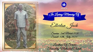 Funeral Tribute Service Of Ellerton Jack [upl. by Ybreh]