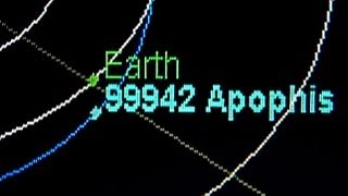 99942 Apophis Asteroid Earth 2029 Pass by and 2036 Impact Simulation [upl. by Alemac]