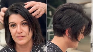 Popular Long Pixie Haircuts For Women Over 40  Short Layered Haircuts 2023 [upl. by Annia]