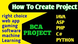 How To Start Project In JAVA  How to create project in final year  final year project in bca [upl. by Neerual533]