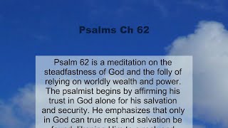 Psalms Chapter 62 summary and read together [upl. by Aivilys]